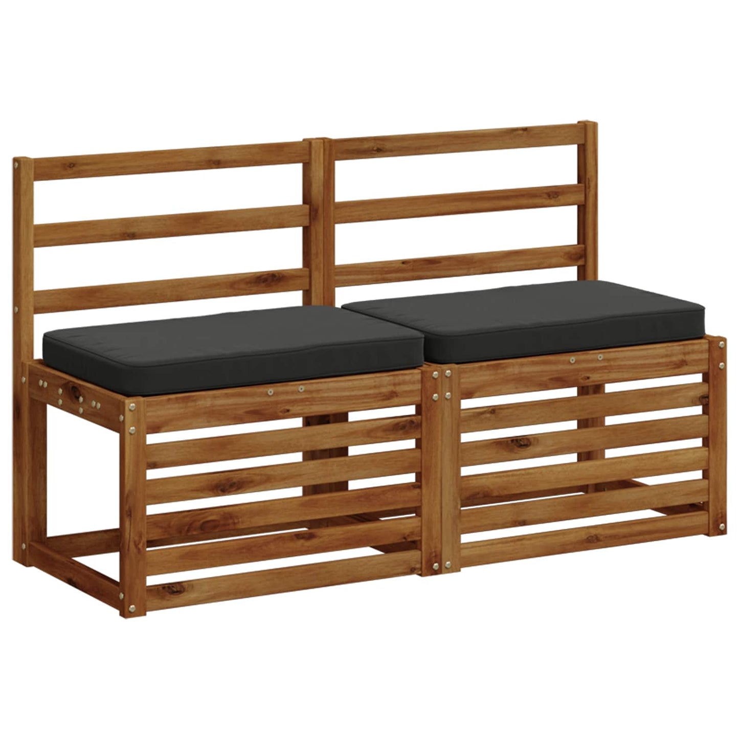 2-Piece Bench Cushions VUGHT 2 pcs 100% Polyester Anthracite