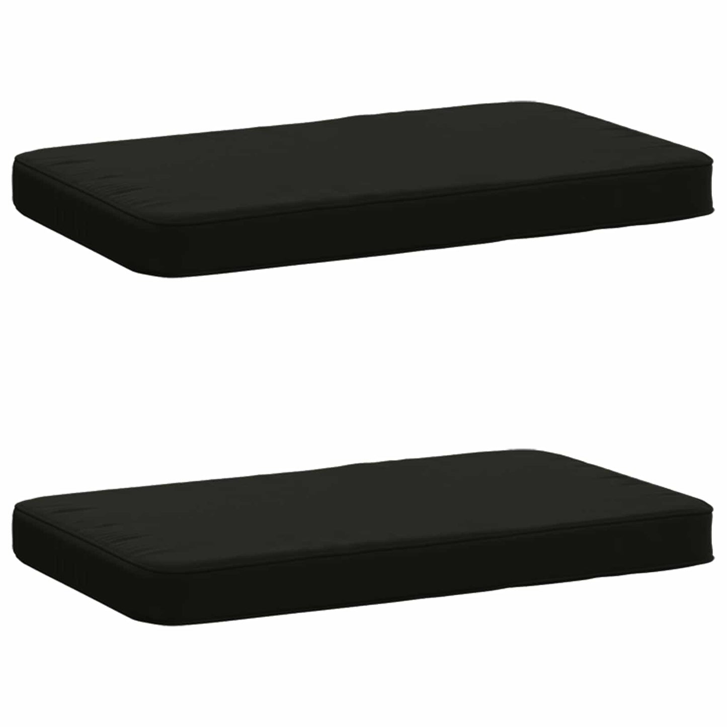 2-Piece Bench Cushions VUGHT 2 pcs 100% Polyester Black