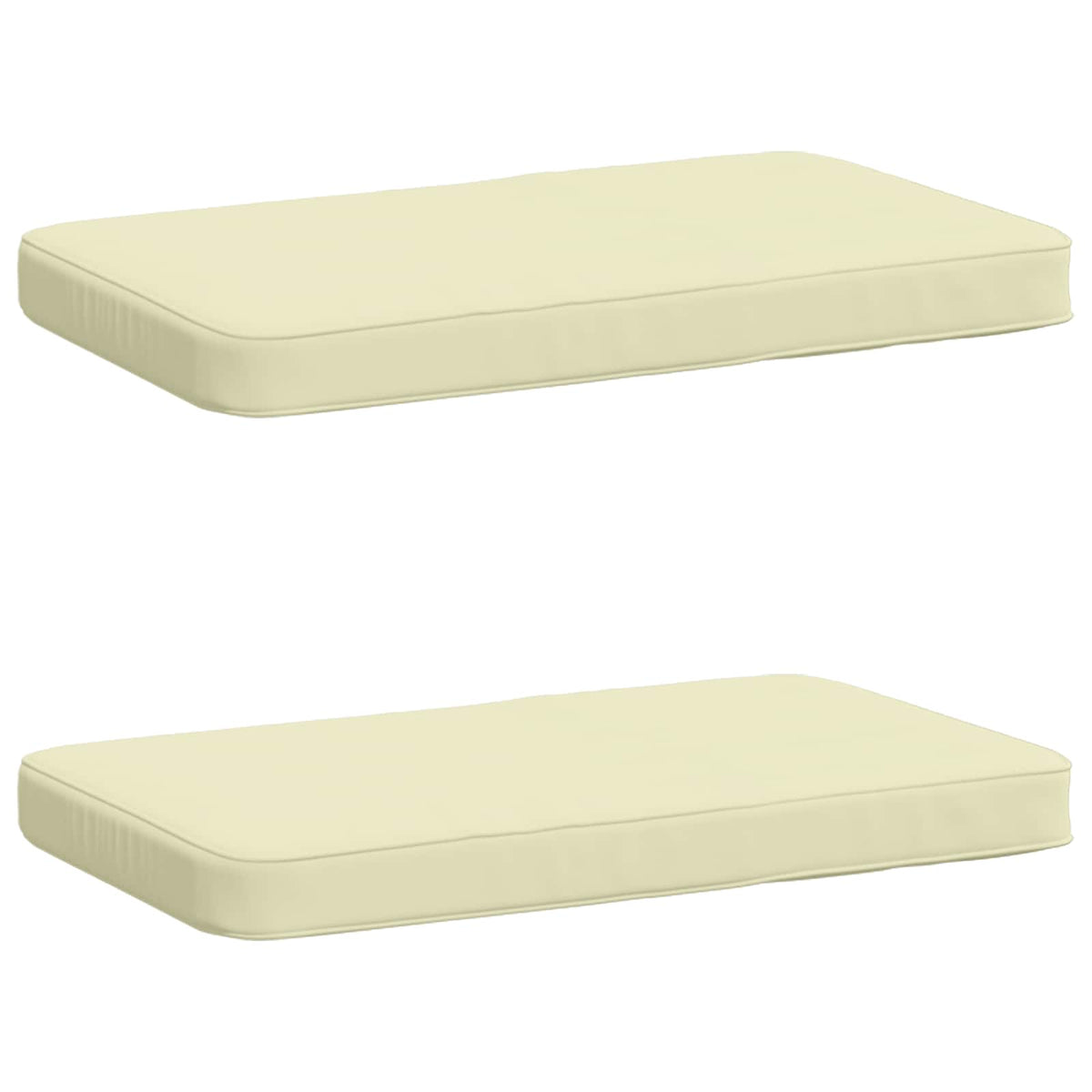 2-Piece Bench Cushions VUGHT 2 pcs 100% Polyester Cream