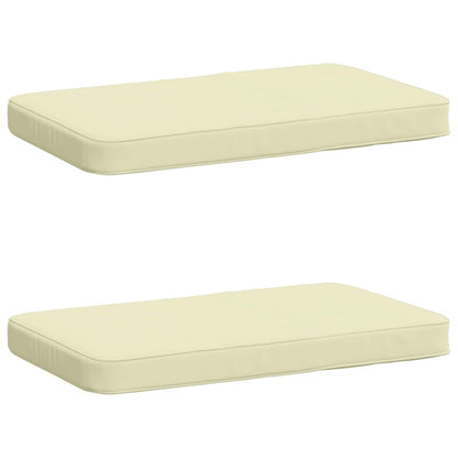 2-Piece Bench Cushions VUGHT 2 pcs 100% Polyester Cream