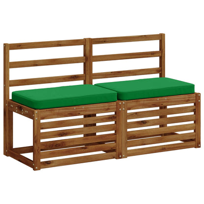 2-Piece Bench Cushions VUGHT 2 pcs 100% Polyester Green