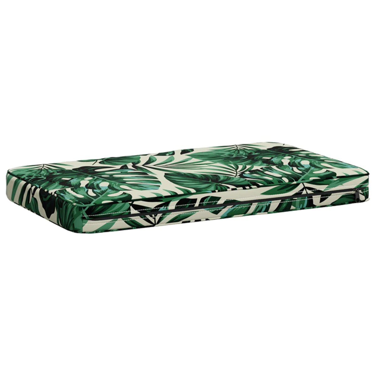 1-Piece Bench Cushion VUGHT 100% Polyester Leaf Pattern