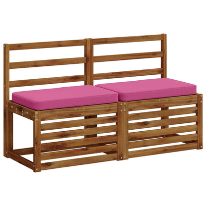 2-Piece Bench Cushions VUGHT 2 pcs 100% Polyester Pink
