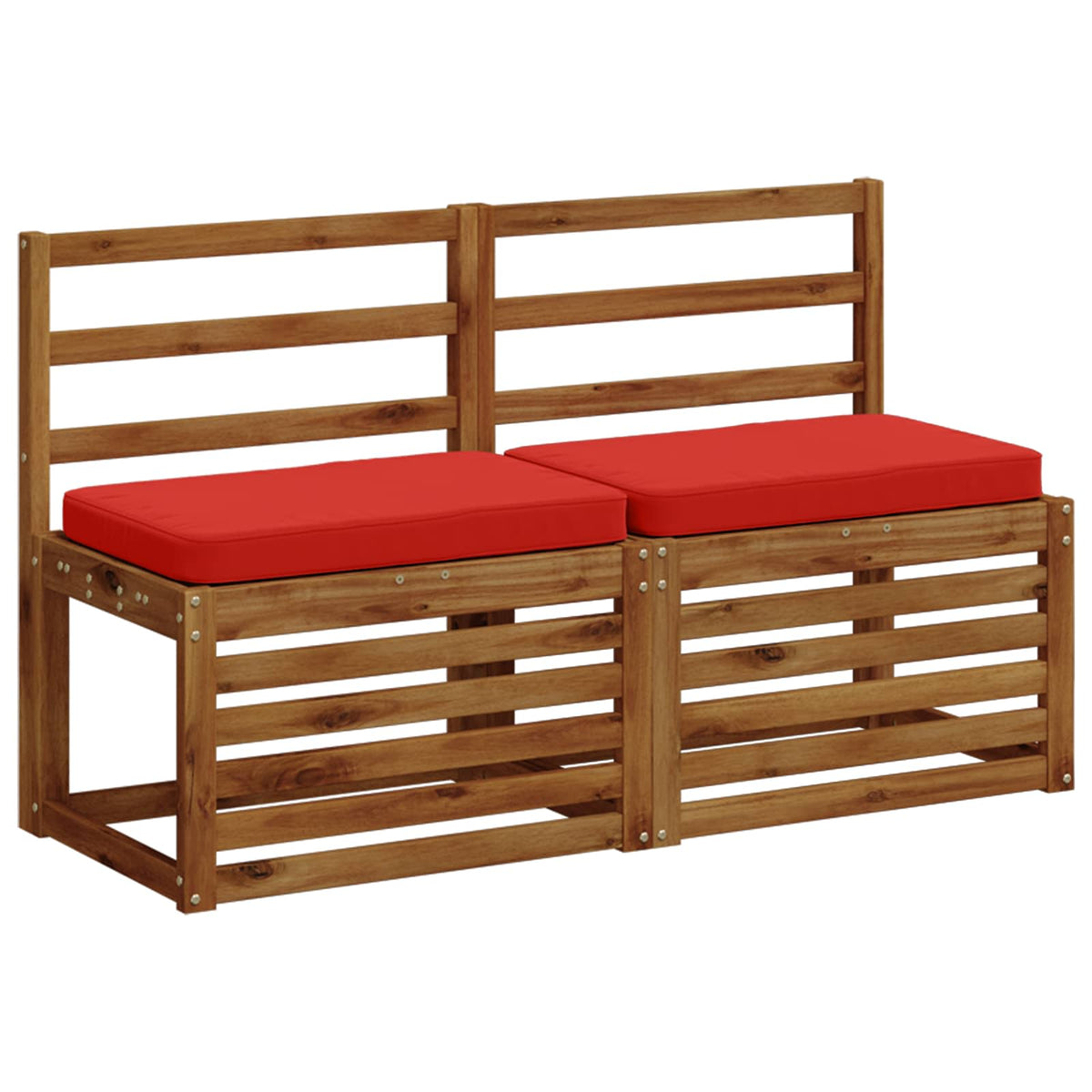 1-Piece Bench Cushion VUGHT 100% Polyester Red 60 x 40 x 5 cm
