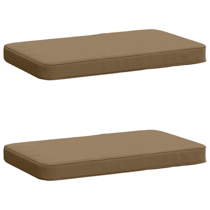 2-Piece Bench Cushions VUGHT 2 pcs 100% Polyester Taupe