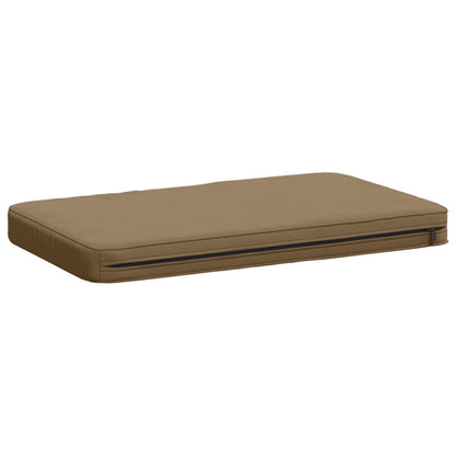 2-Piece Bench Cushions VUGHT 2 pcs 100% Polyester Taupe
