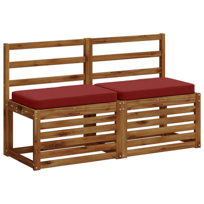 1-Piece Bench Cushion VUGHT 100% Polyester Wine Red
