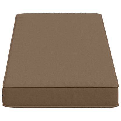 2-Piece Bench Cushions VUGHT 2 pcs 100% Polyester Taupe