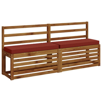 1-Piece Bench Cushion VUGHT 100% Polyester Red 80 x 40 x 5 cm