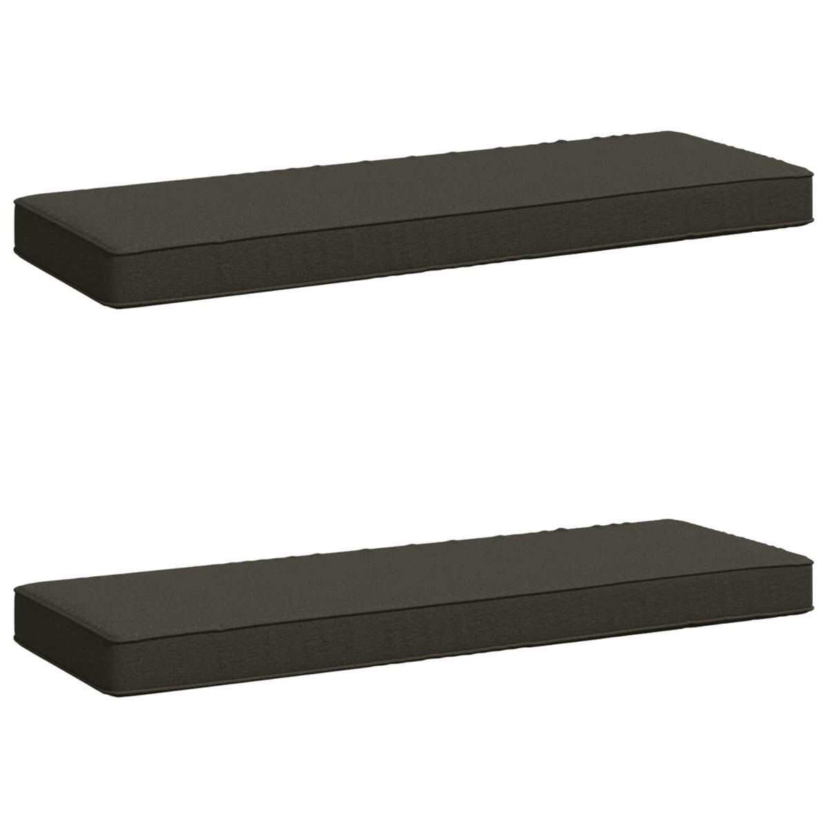 2-Piece Bench Cushions VUGHT 2 pcs 100% Polyester Anthracite