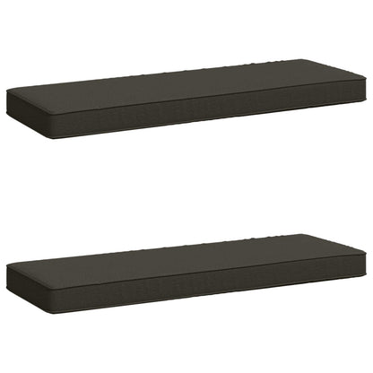 2-Piece Bench Cushions VUGHT 2 pcs 100% Polyester Anthracite