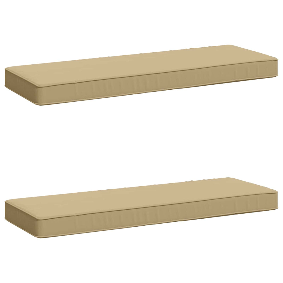 2-Piece Bench Cushions VUGHT 2 pcs 100% Polyester Beige