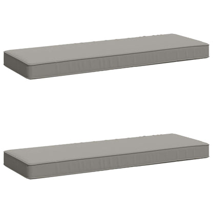 2-Piece Bench Cushions VUGHT 2 pcs 100% Polyester Grey