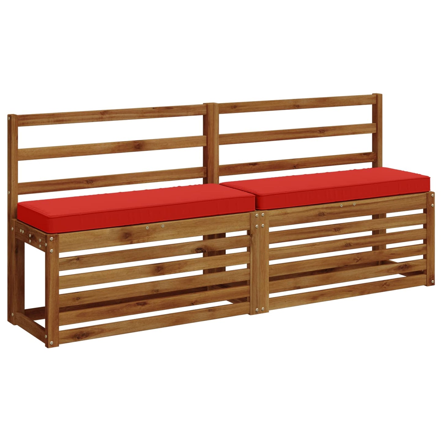 2-Piece Bench Cushions VUGHT 2 pcs 100% Polyester Red