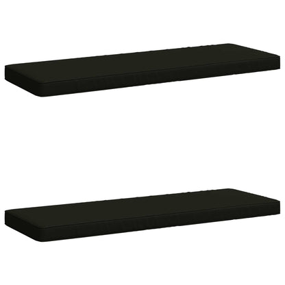 2-Piece Bench Cushions VUGHT 2 pcs 100% Polyester Black