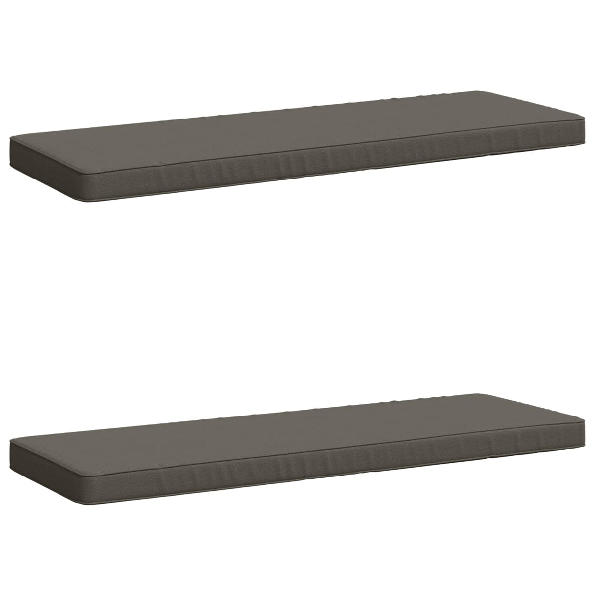 2-Piece Bench Cushions VUGHT 2 pcs 100% Polyester Grey