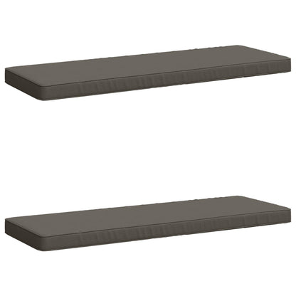 2-Piece Bench Cushions VUGHT 2 pcs 100% Polyester Grey