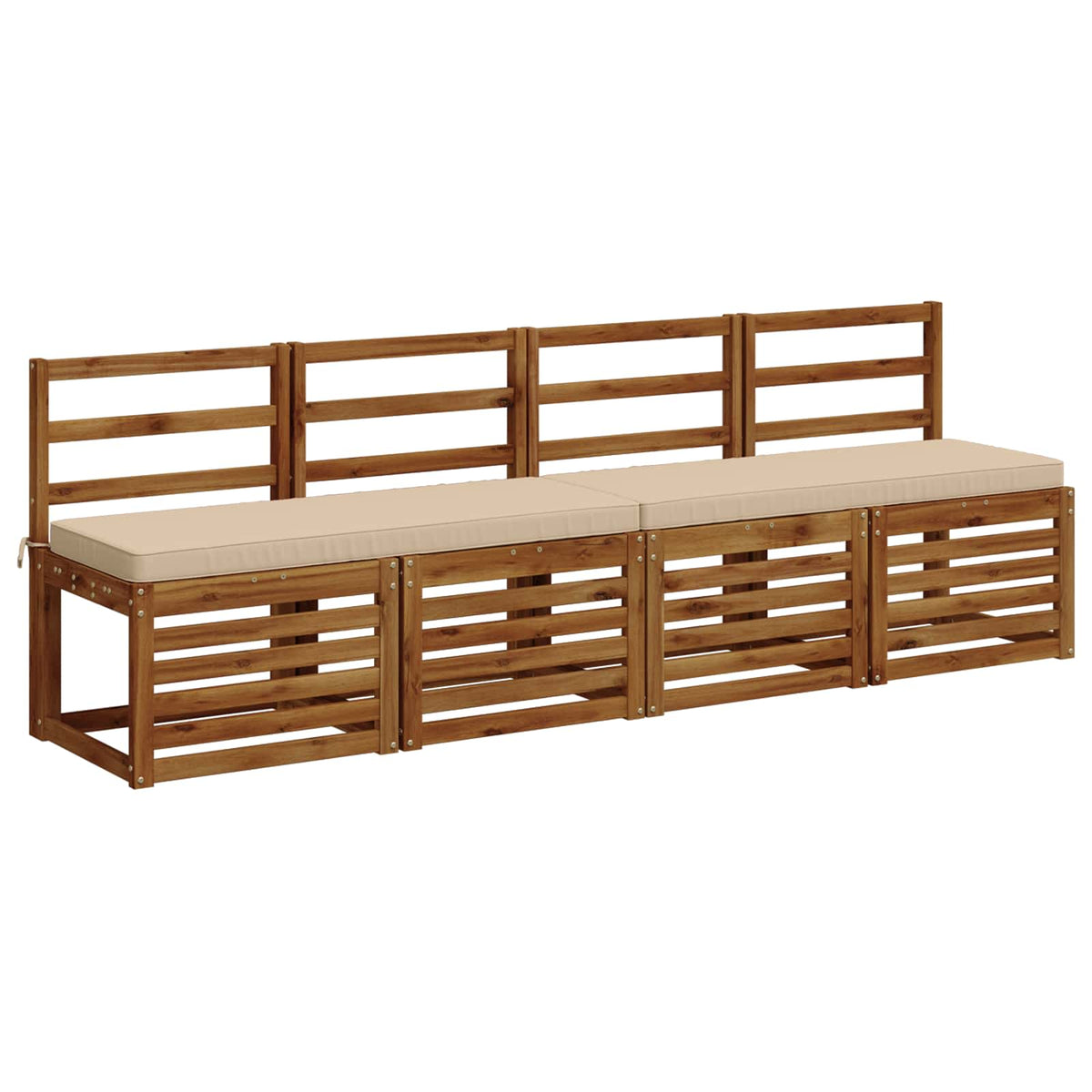 1-Piece Bench Cushion VUGHT 100% Polyester Cream