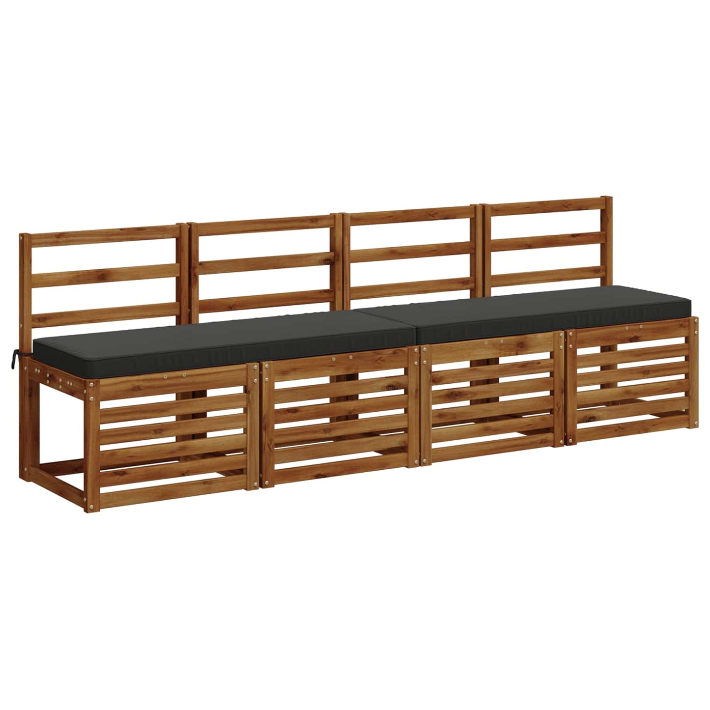 2-Piece Bench Cushions VUGHT 2 pcs 100% Polyester Anthracite