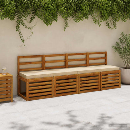 1-Piece Bench Cushion VUGHT 100% Polyester Beige