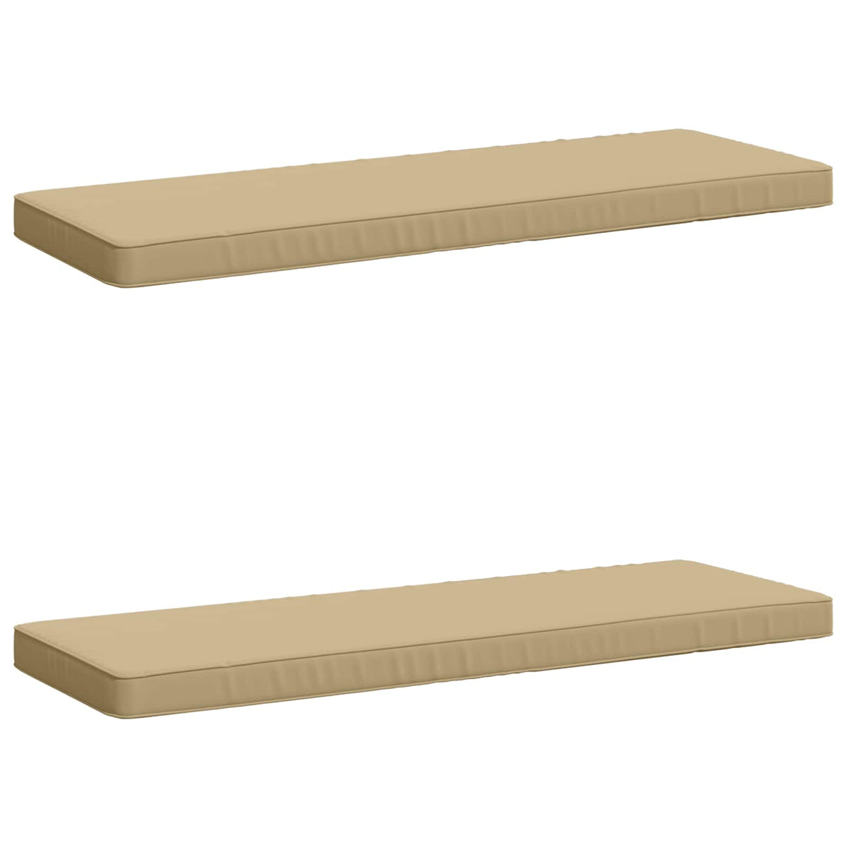 2-Piece Bench Cushions VUGHT 2 pcs 100% Polyester Beige