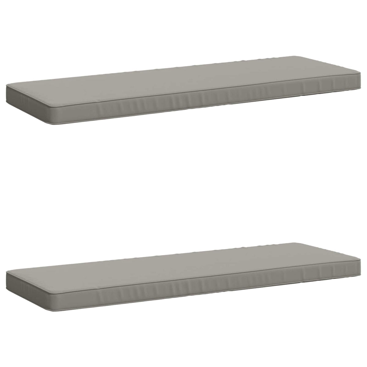 2-Piece Bench Cushions VUGHT 2 pcs 100% Polyester Grey