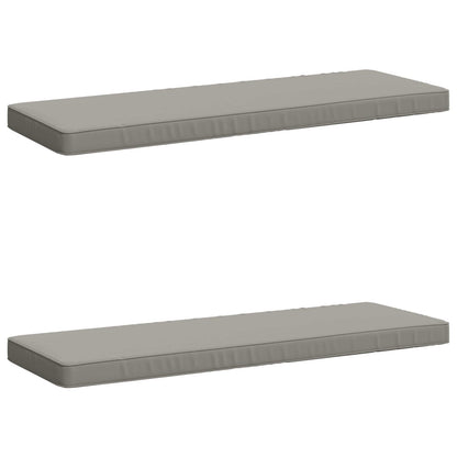 2-Piece Bench Cushions VUGHT 2 pcs 100% Polyester Grey