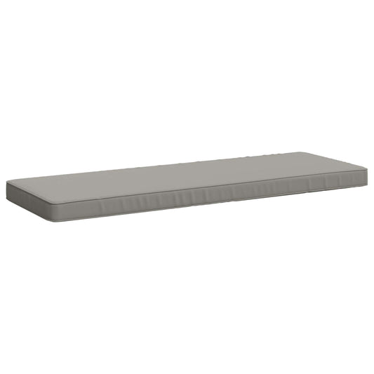 1-Piece Bench Cushion VUGHT 100% Polyester Grey 110 x 40 x 5 cm