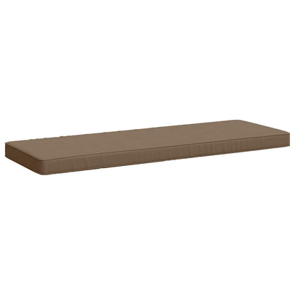 1-Piece Bench Cushion VUGHT 100% Polyester Taupe