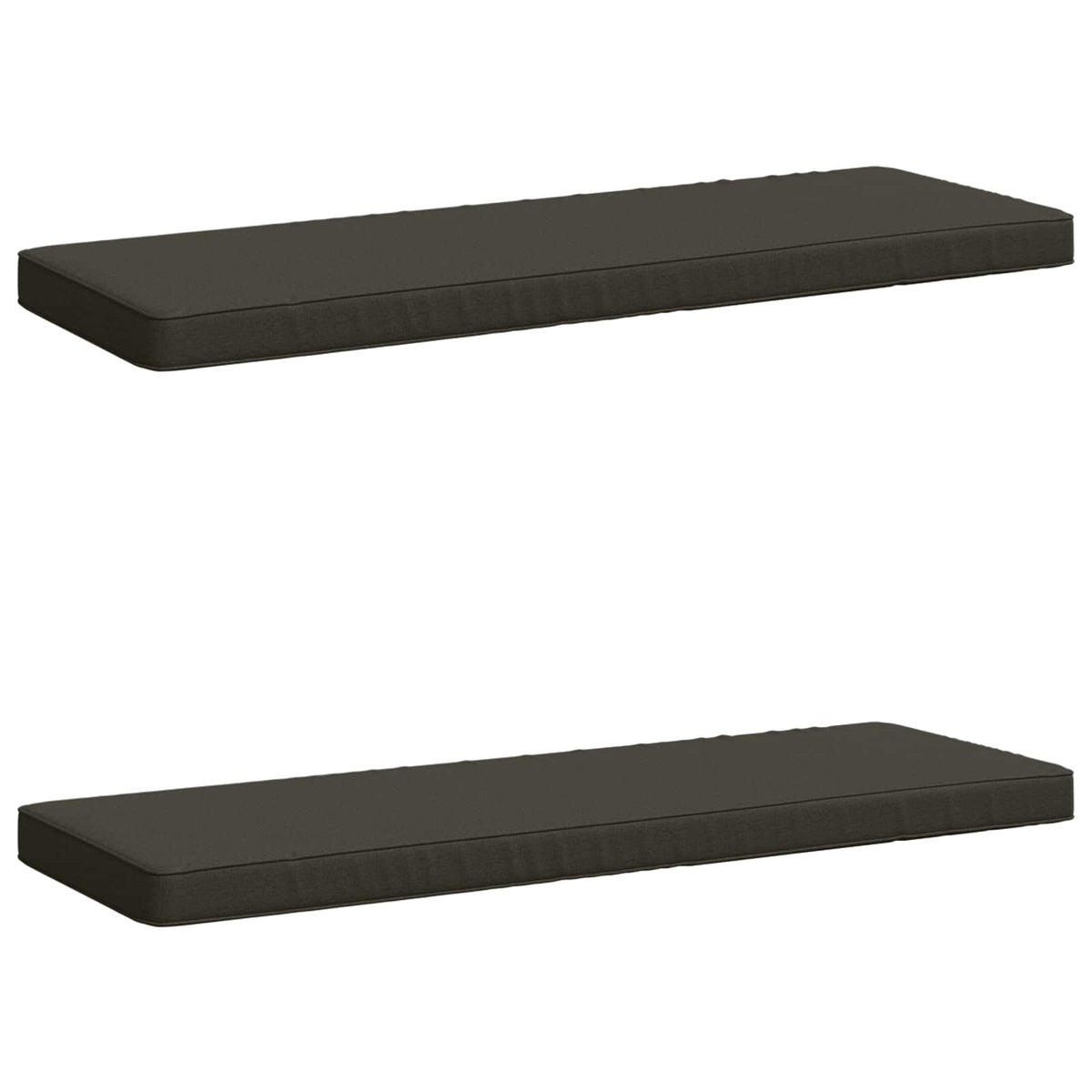 2-Piece Bench Cushions VUGHT 2 pcs 100% Polyester Anthracite