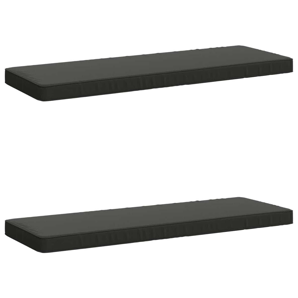 2-Piece Bench Cushions VUGHT 2 pcs 100% Polyester Anthracite