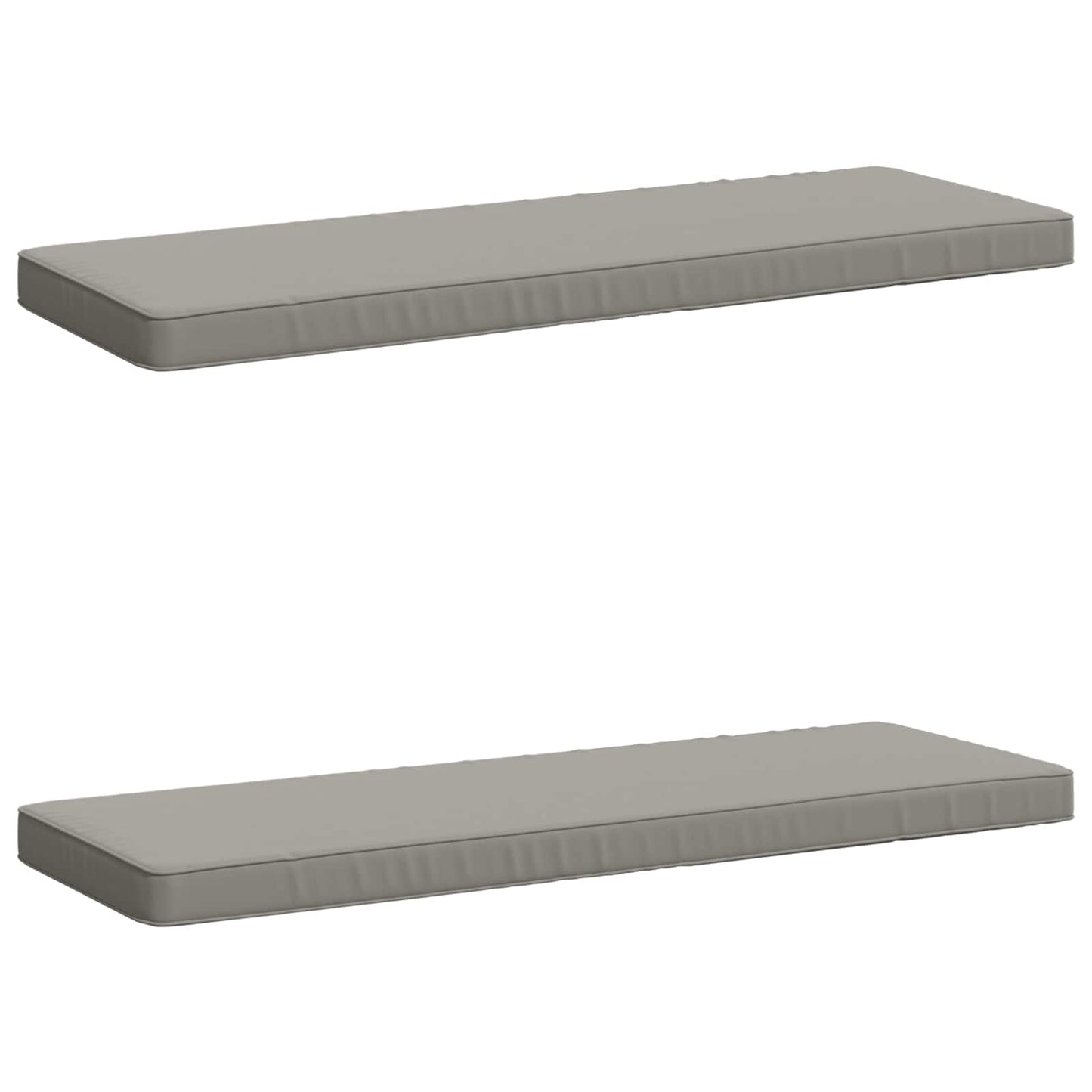 2-Piece Bench Cushions VUGHT 2 pcs 100% Polyester Grey