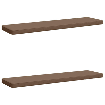 2-Piece Bench Cushions VUGHT 2 pcs 100% Polyester Taupe