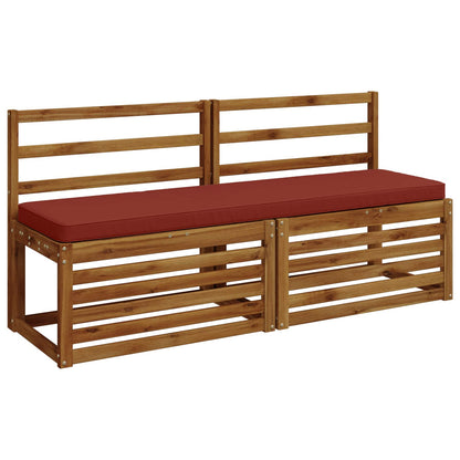 1-Piece Bench Cushion VUGHT 100% Polyester Red 140 x 40 x 5 cm