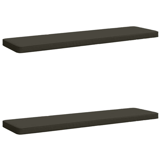 2-Piece Bench Cushions VUGHT 2 pcs 100% Polyester Anthracite
