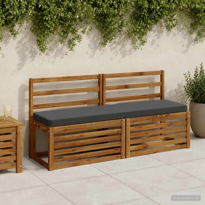 1-Piece Bench Cushion VUGHT 100% Polyester Anthracite