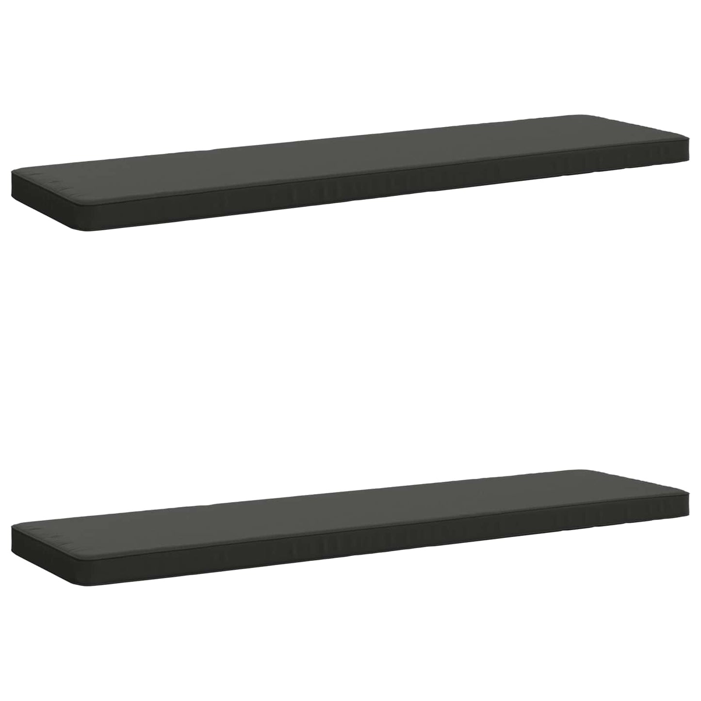 2-Piece Bench Cushions VUGHT 2 pcs 100% Polyester Anthracite