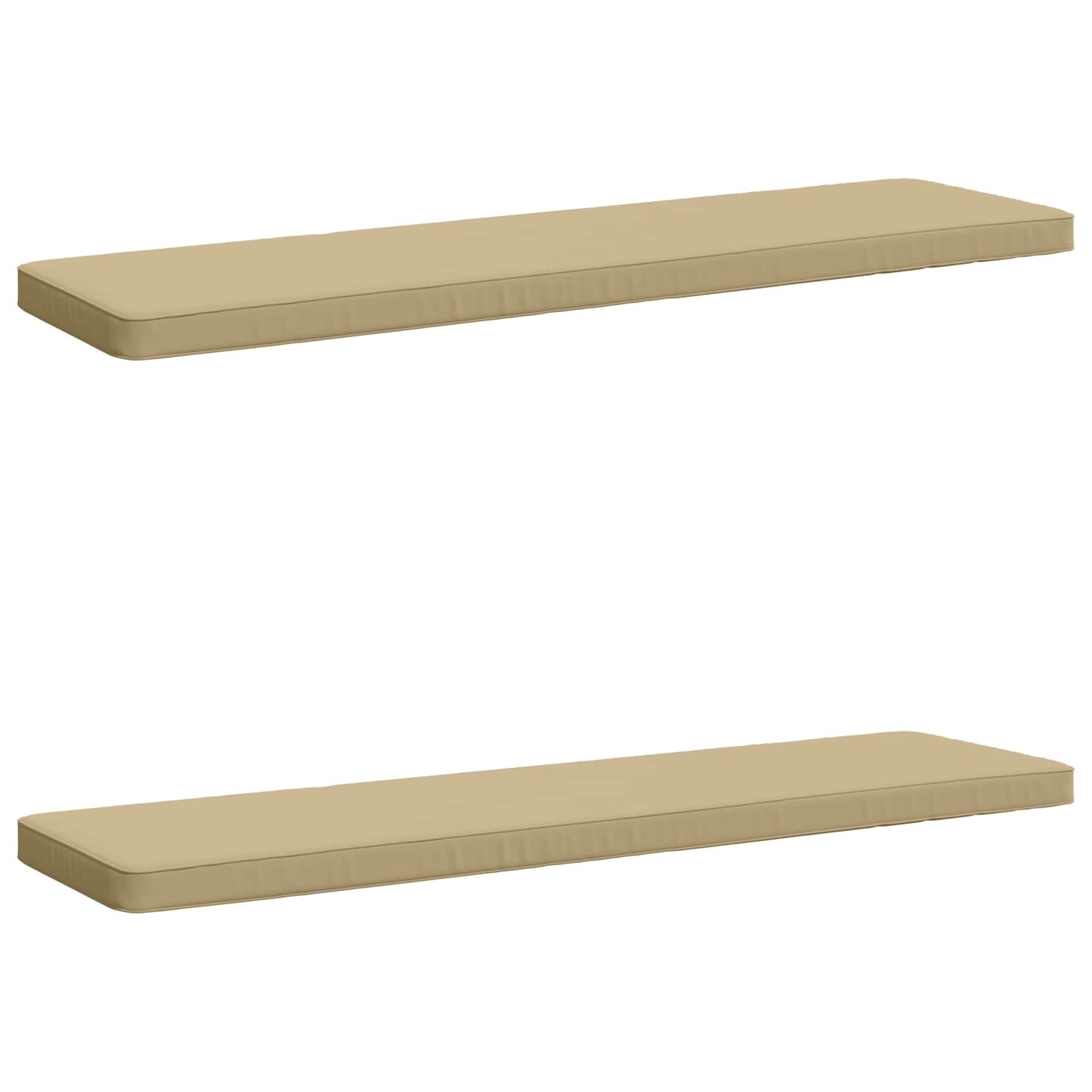 2-Piece Bench Cushions VUGHT 2 pcs 100% Polyester Beige