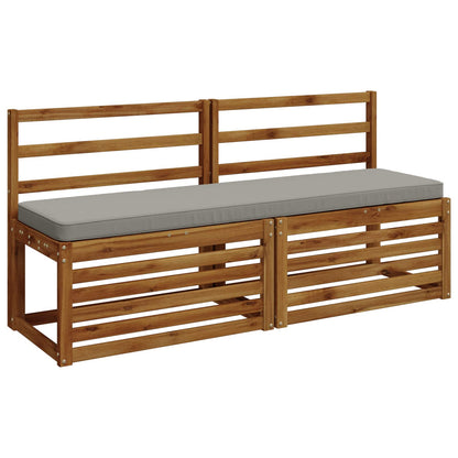 1-Piece Bench Cushion VUGHT 100% Polyester Grey 140 x 40 x 5 cm