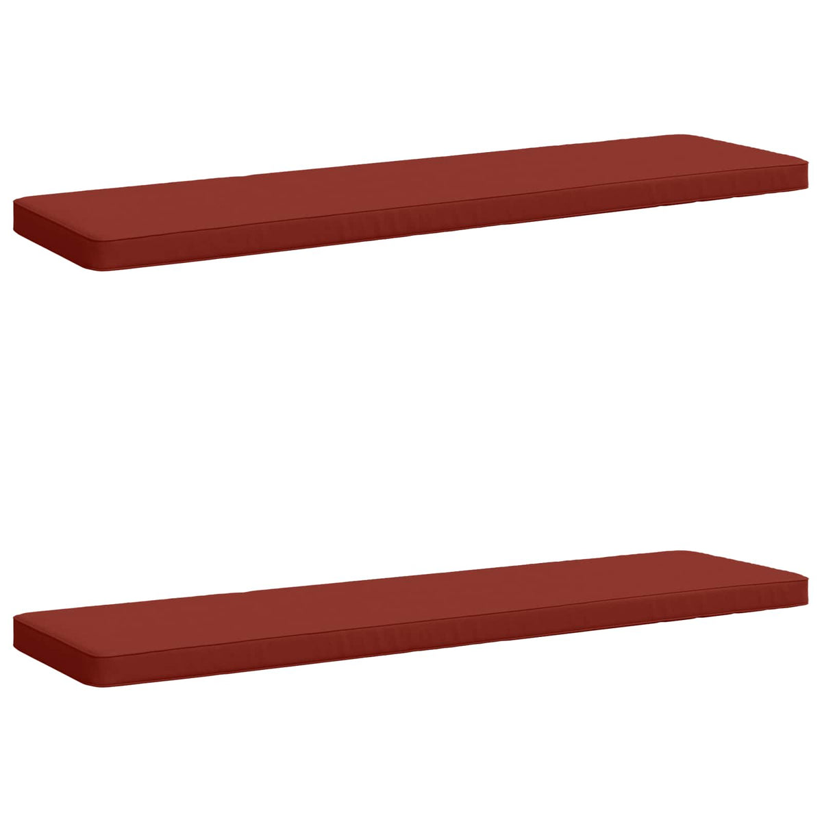 2-Piece Bench Cushions VUGHT 2 pcs 100% Polyester Red
