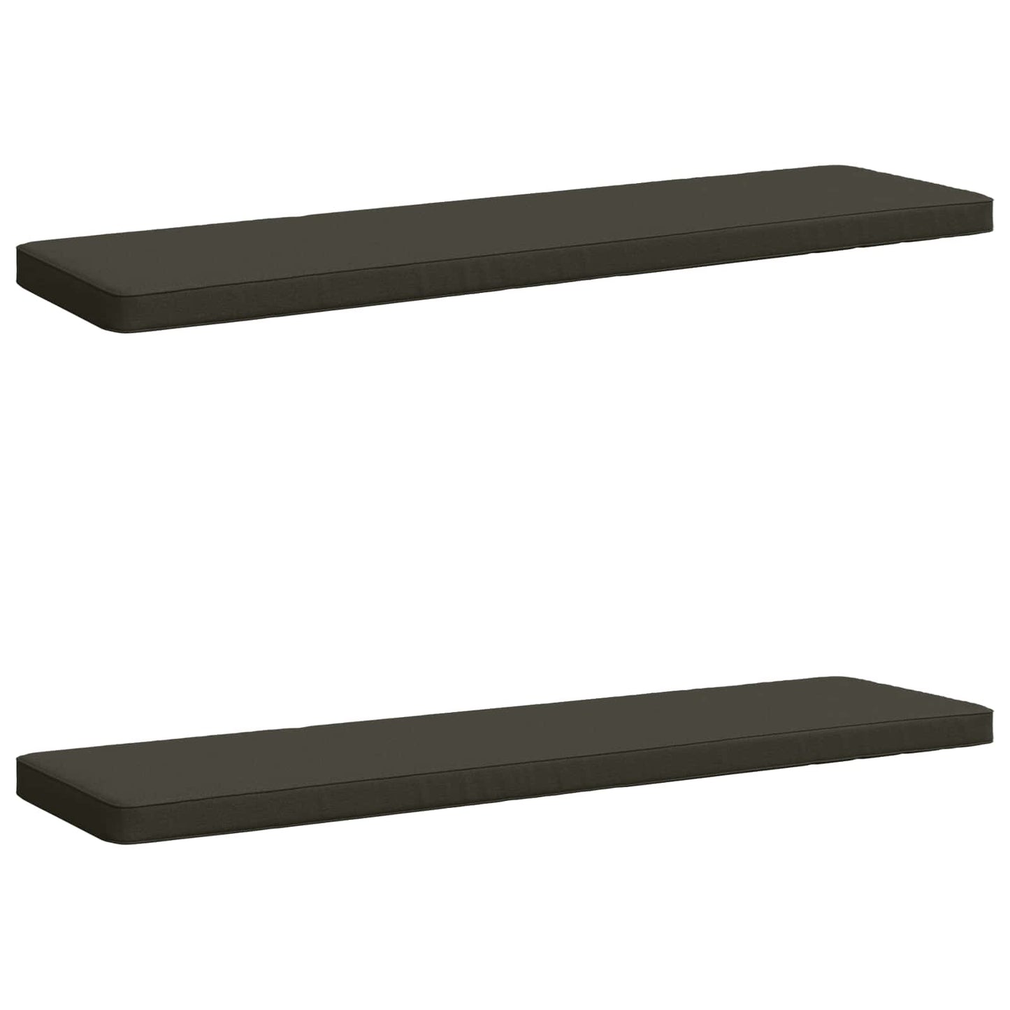 2-Piece Bench Cushions VUGHT 2 pcs 100% Polyester Anthracite