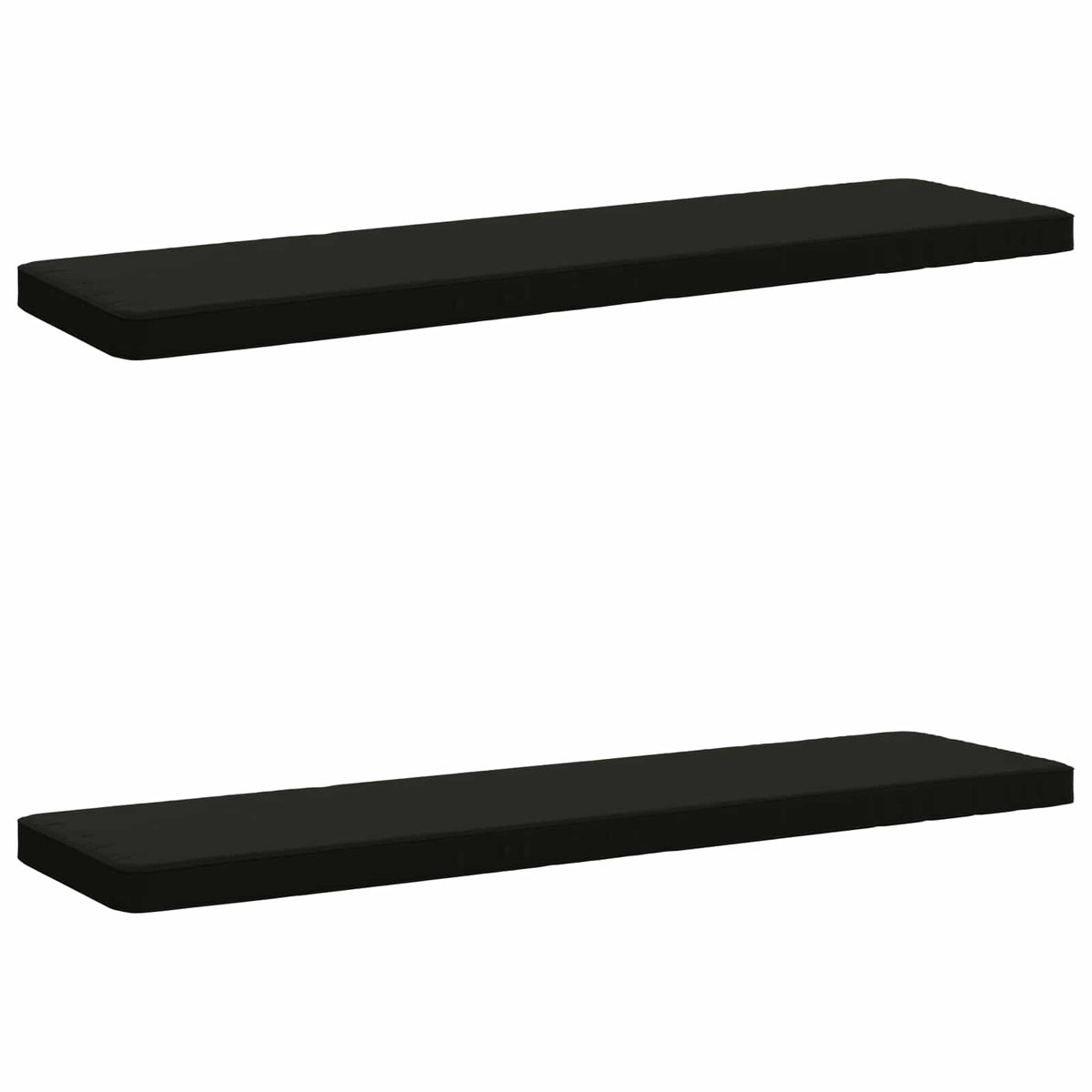 2-Piece Bench Cushions VUGHT 2 pcs 100% Polyester Black