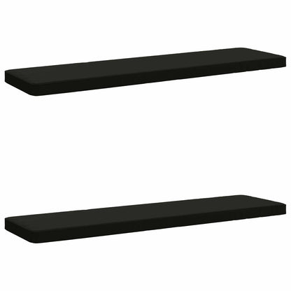 2-Piece Bench Cushions VUGHT 2 pcs 100% Polyester Black