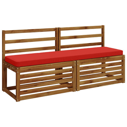2-Piece Bench Cushions VUGHT 2 pcs 100% Polyester Red