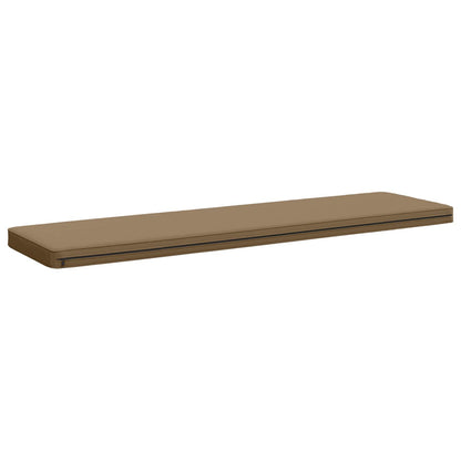 2-Piece Bench Cushions VUGHT 2 pcs 100% Polyester Taupe