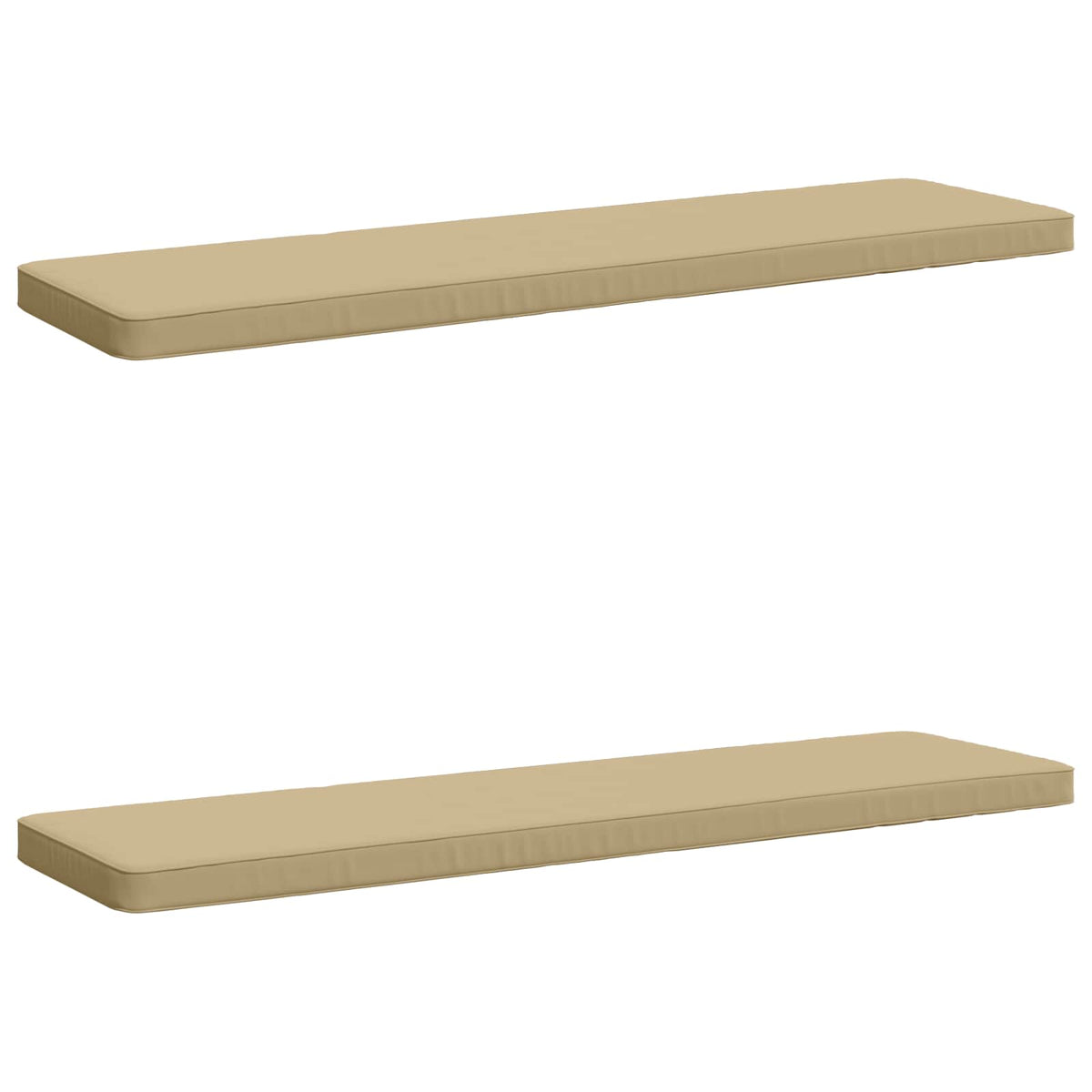 2-Piece Bench Cushions VUGHT 2 pcs 100% Polyester Beige