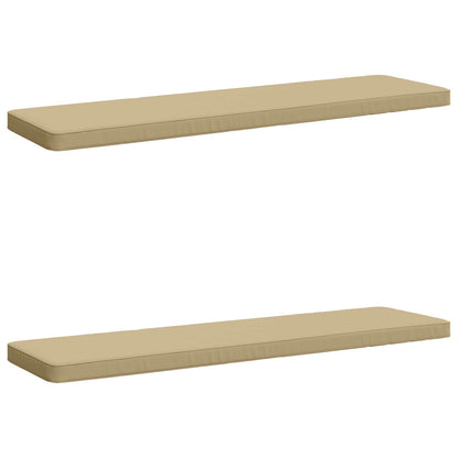 2-Piece Bench Cushions VUGHT 2 pcs 100% Polyester Beige
