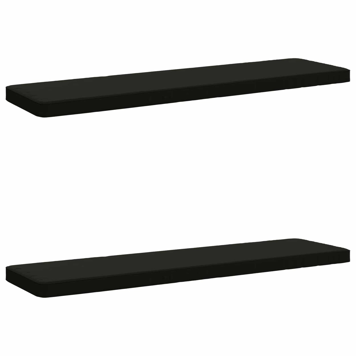 2-Piece Bench Cushions VUGHT 2 pcs 100% Polyester Black