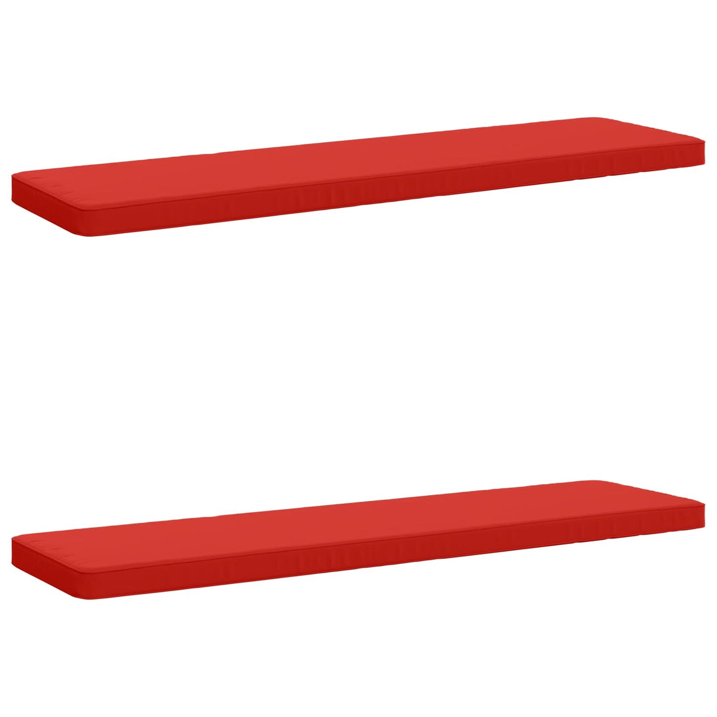 2-Piece Bench Cushions VUGHT 2 pcs 100% Polyester Red