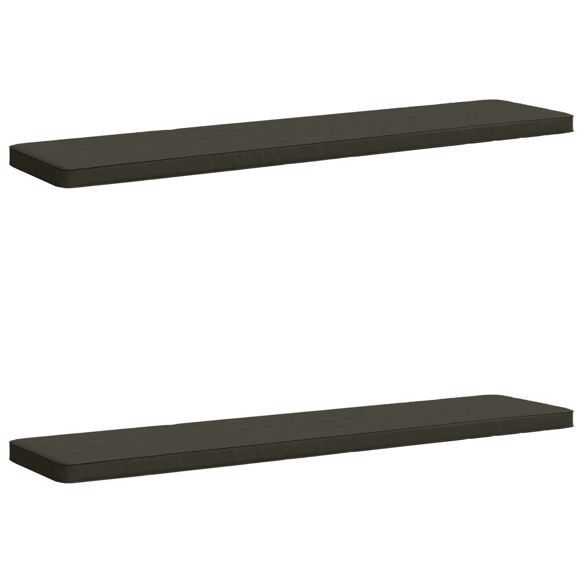 2-Piece Bench Cushions VUGHT 2 pcs 100% Polyester Anthracite